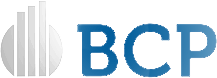 BCP company logo with blue and gray colors